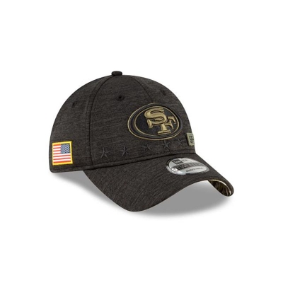 Sapca New Era San Francisco 49ers NFL Salute To Service 9TWENTY Adjustable - Negrii